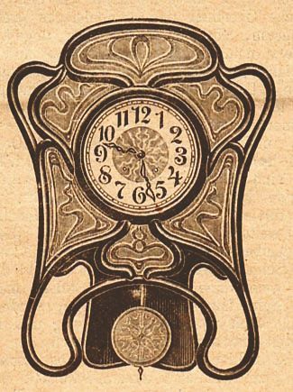Black Forest Jugendstil, figure 16, Clocks Magazine