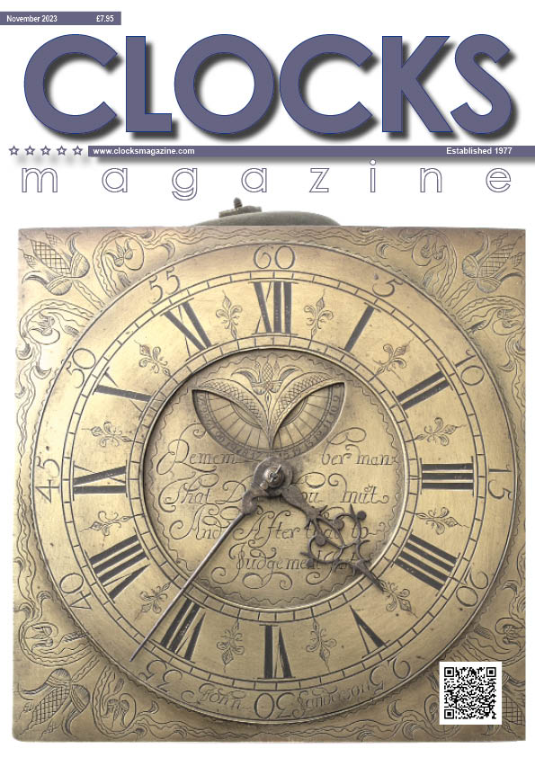 Cover of current issue of Clocks. A gift subscription, the ideal gift for horologists